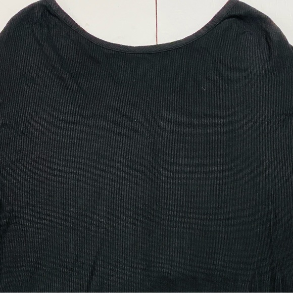 Chaser Slub Long Sleeve Black Shirt Size Small - Picture 5 of 6